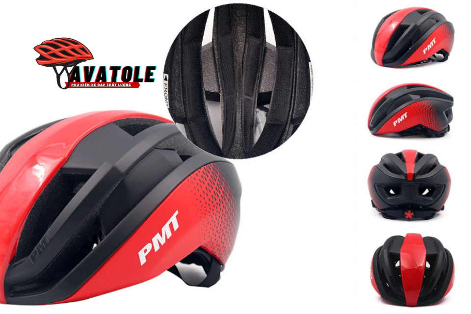 Chi tiết mũ bảo hiểm thể thao PMT Pudi