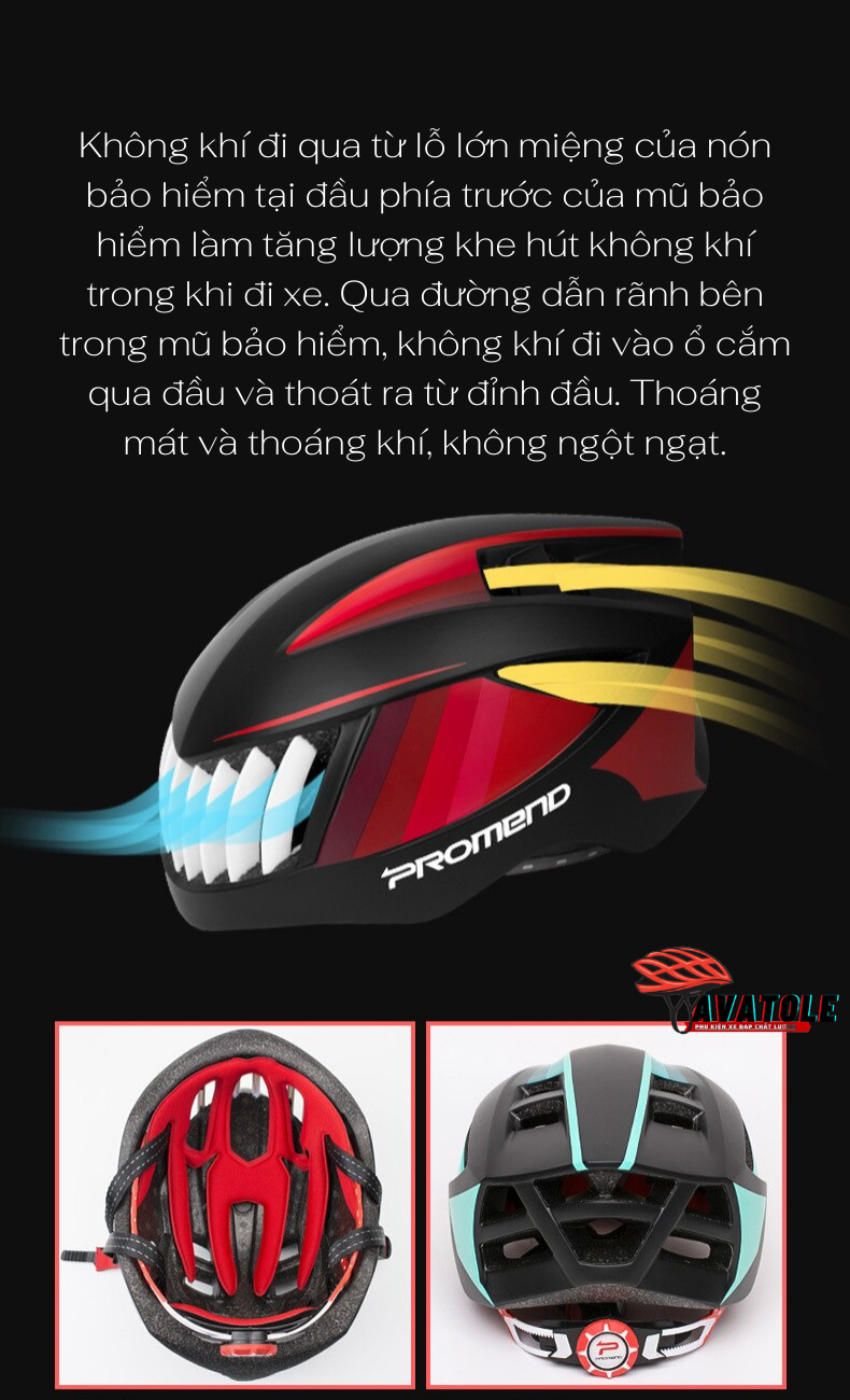 Nón bảo hiểm thể thao Promend Shark Nón bảo hiểm thể thao Promend Shark