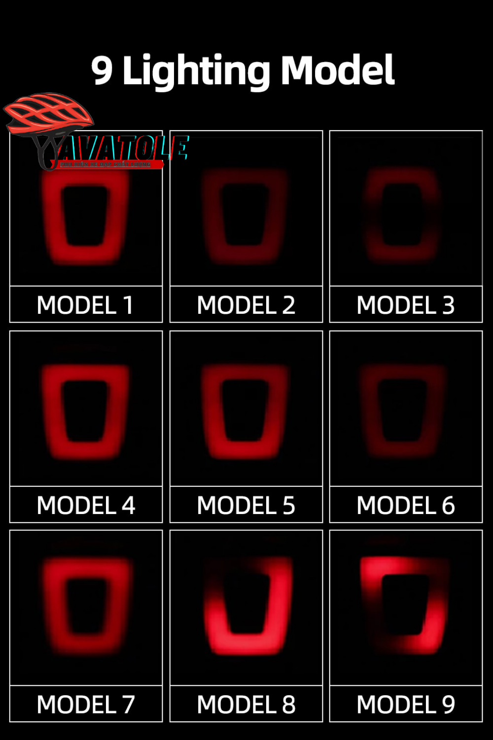 Chi tiết nón Promend co kính và đèn sau