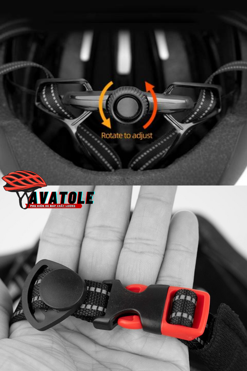 Chi tiết nón Promend co kính và đèn sau