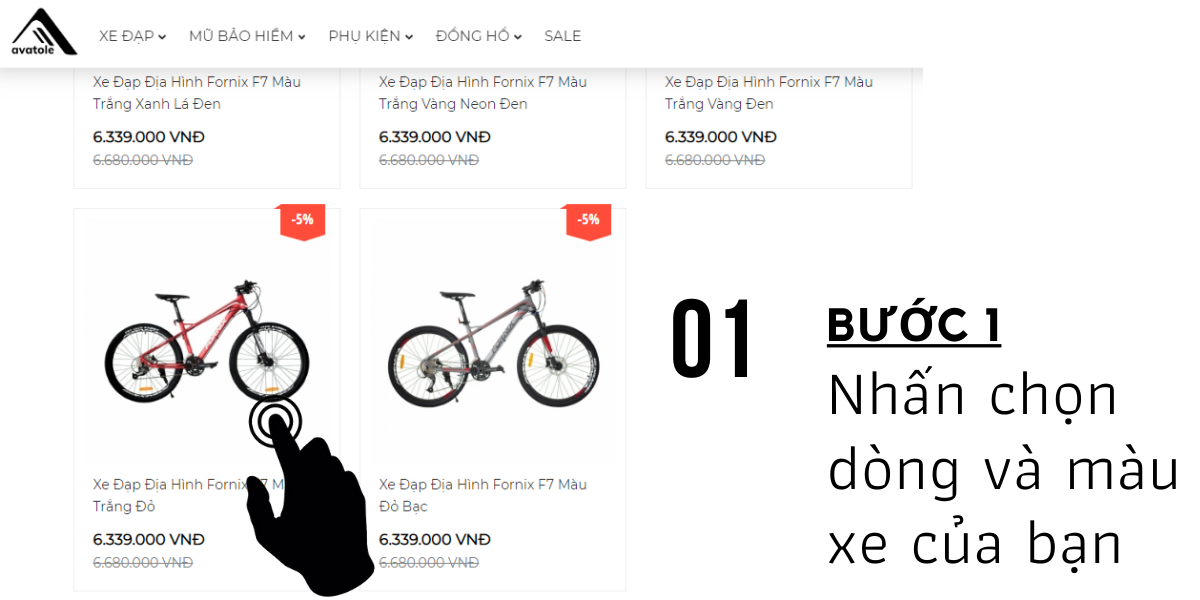 Hướng dẫn đặt hàng đơn giản