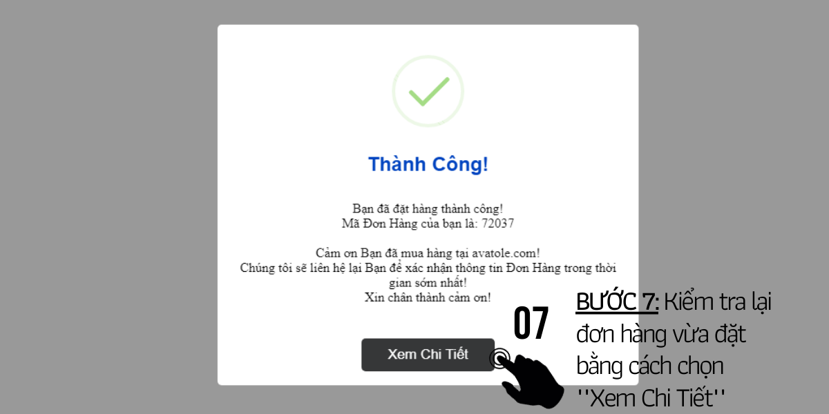 Hướng dẫn đặt hàng đơn giản