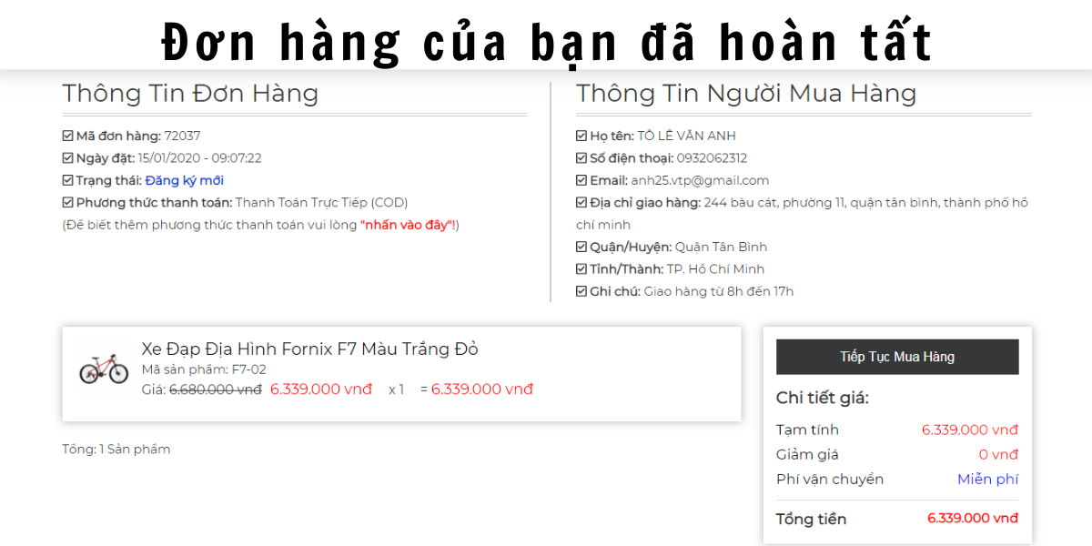 Hướng dẫn đặt hàng đơn giản