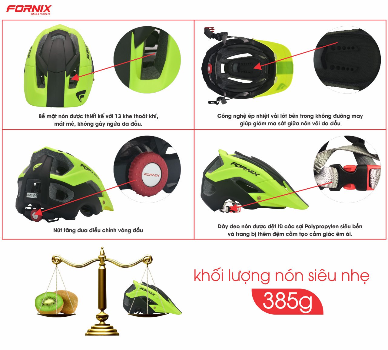 Nón Bảo Hiểm Thể Thao Fornix A02NM60 Nón Bảo Hiểm Thể Thao Fornix A02NM60