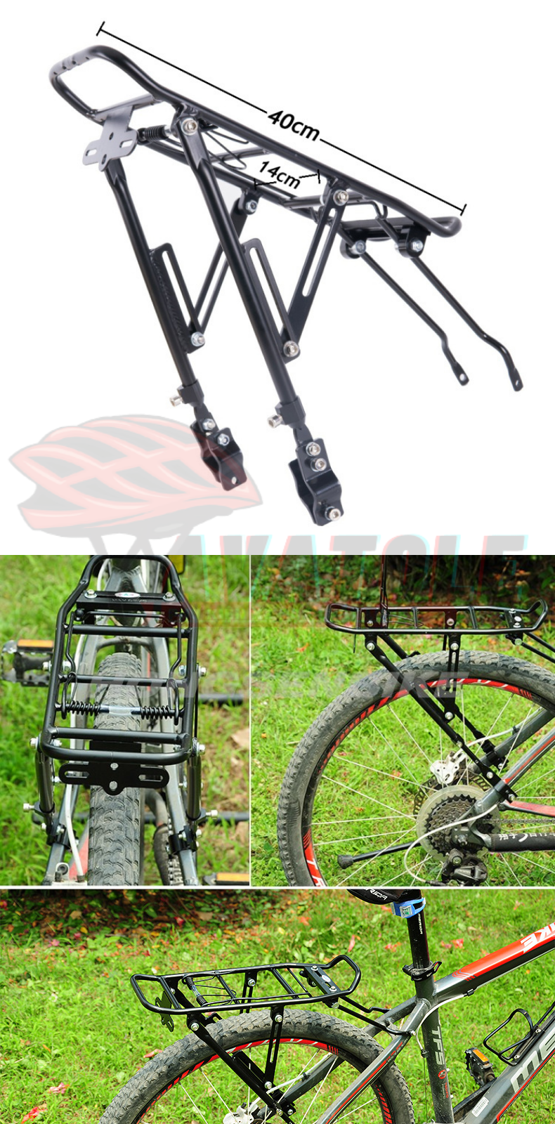 BAGA SAU GẮN SƯỜN XE ĐẠP