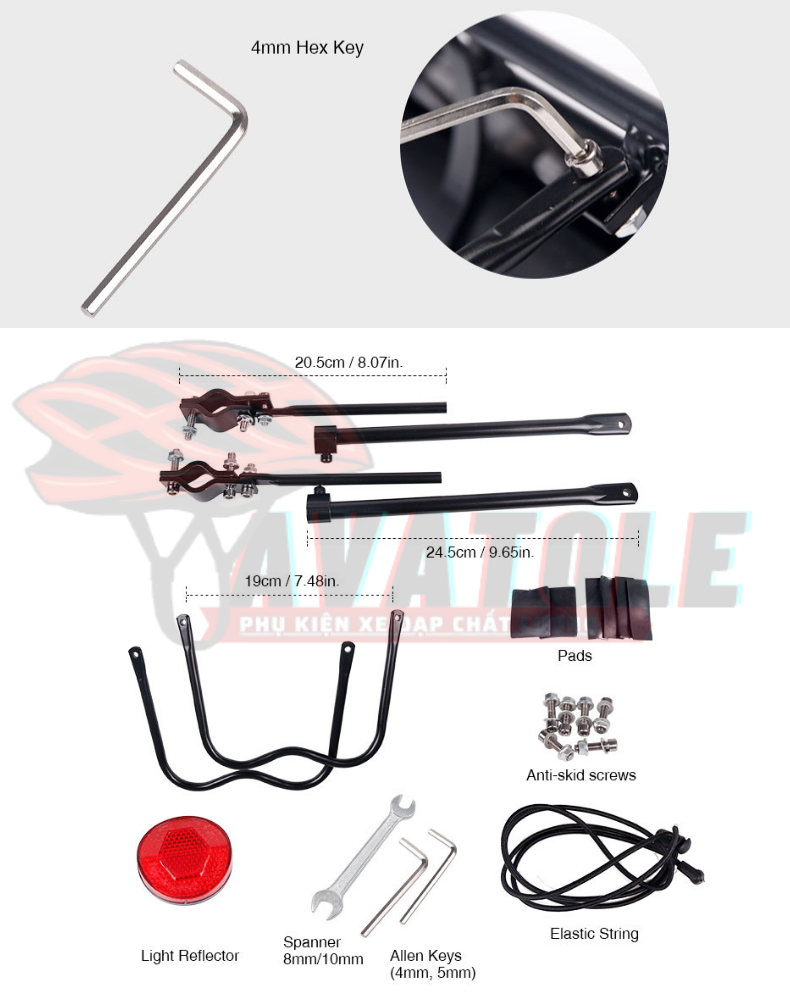 BAGA NHÔM GẮN CỐT YÊN