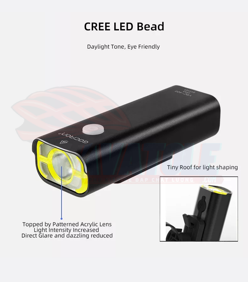 Đèn trước xe đạp Gaciron V9CP - 400 Đèn trước xe đạp Gaciron V9CP - 400