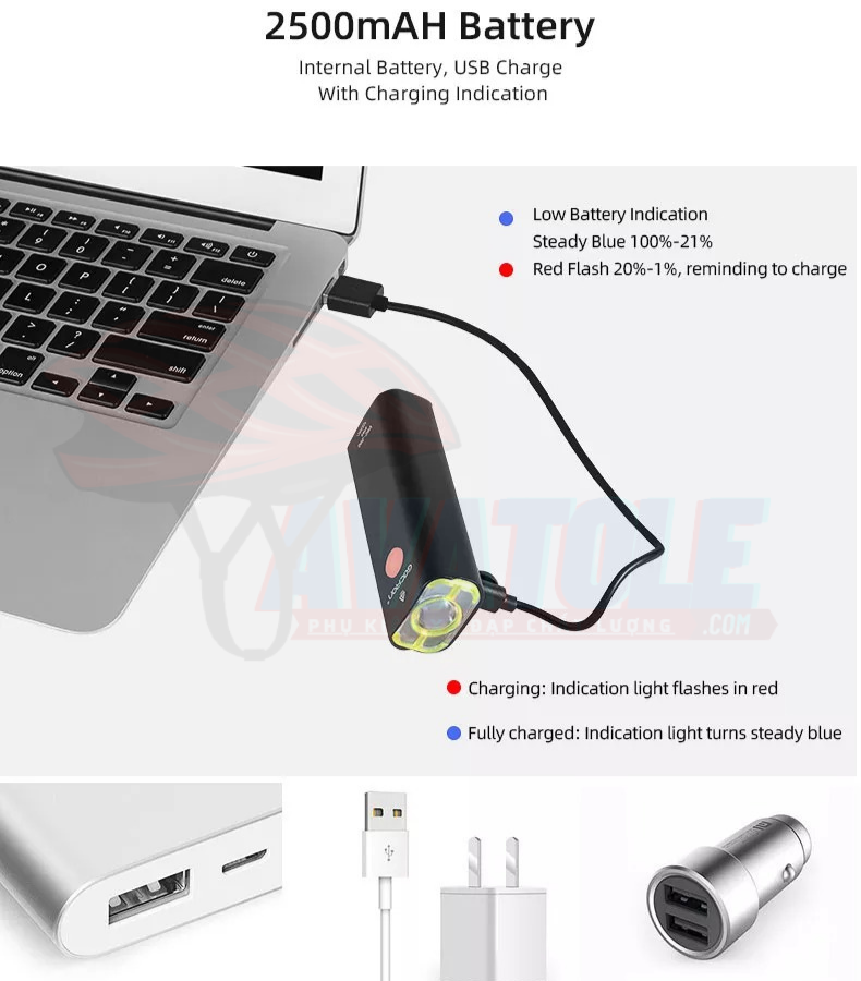 Đèn trước xe đạp Gaciron V9CP - 400 Đèn trước xe đạp Gaciron V9CP - 400