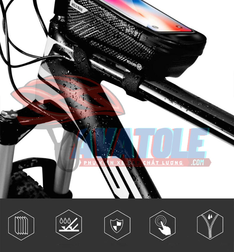 Túi treo sườn xe đạp Wild Man E2