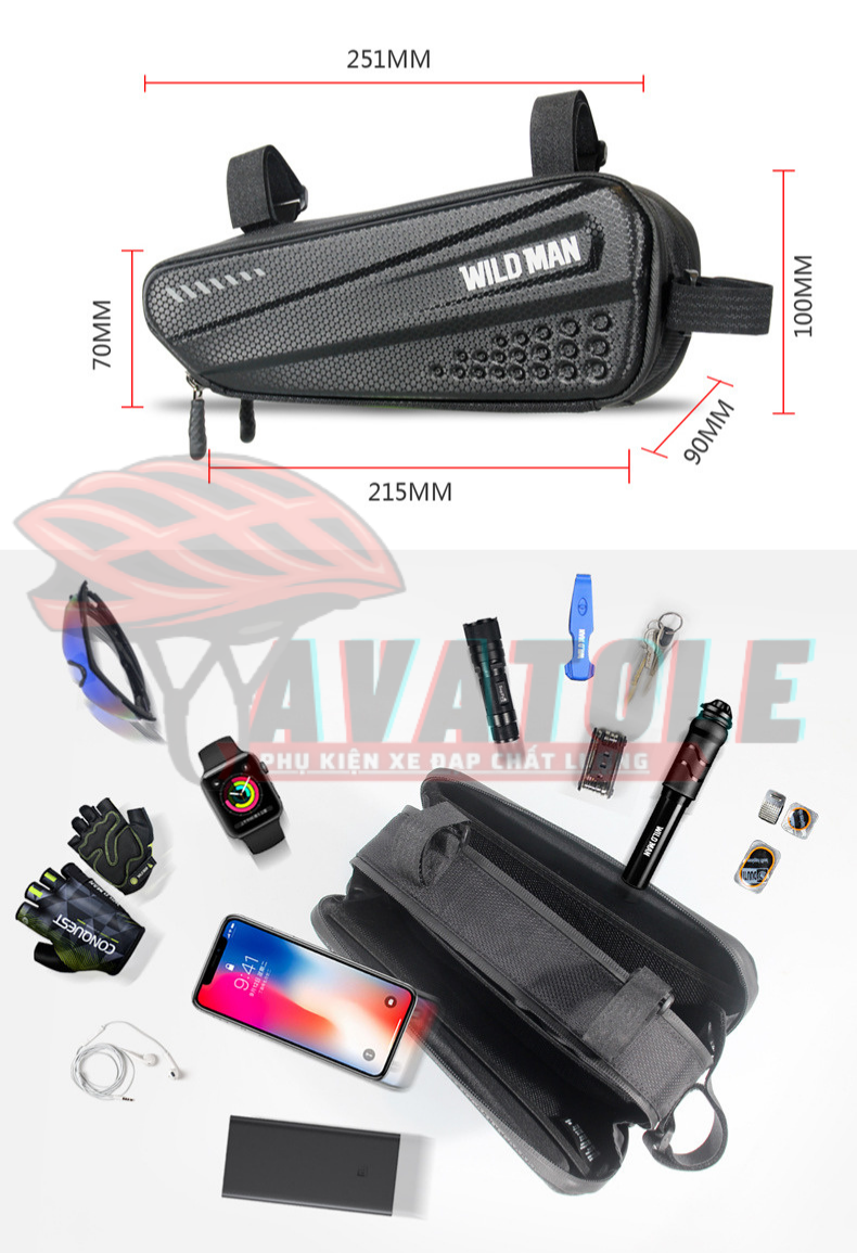 Túi xe đạp Wilman ES4 1.2L Túi xe đạp Wilman ES4 1.2L