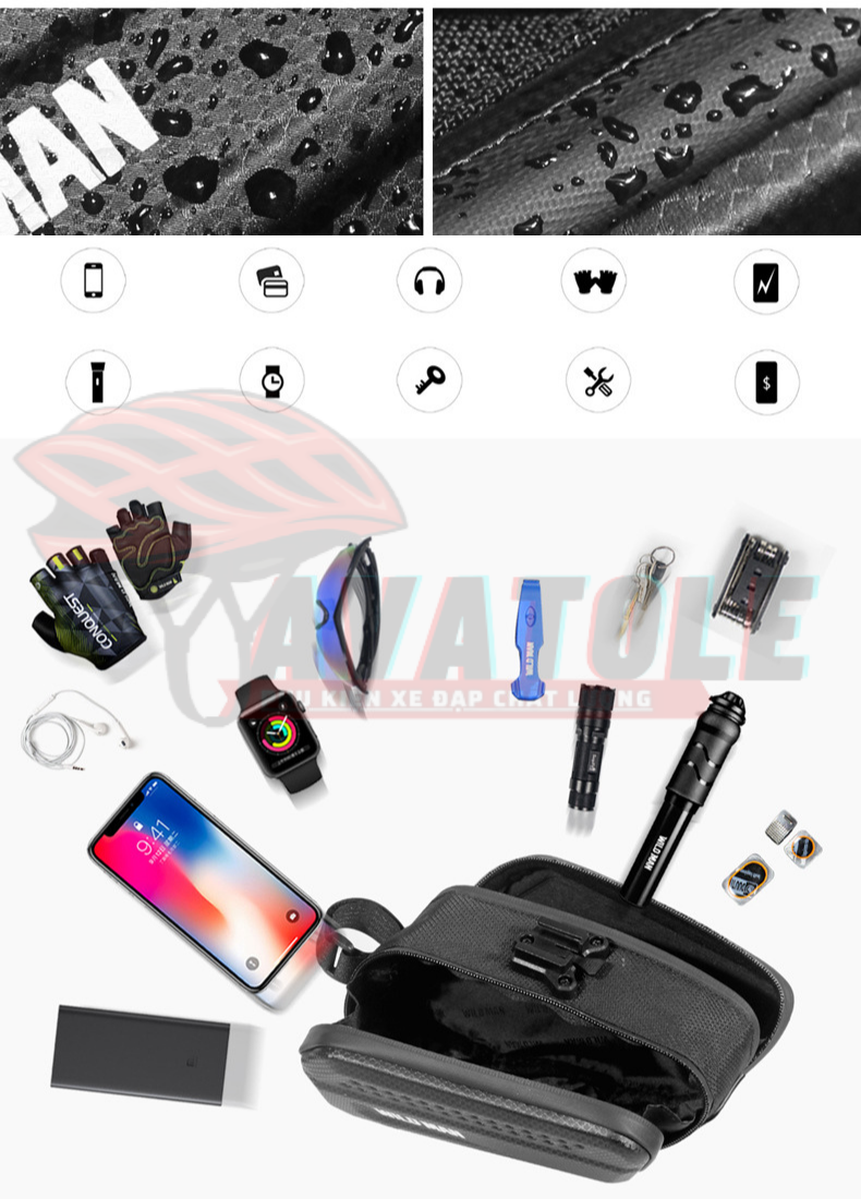 Túi treo yên xe đạp Wilman ES7
