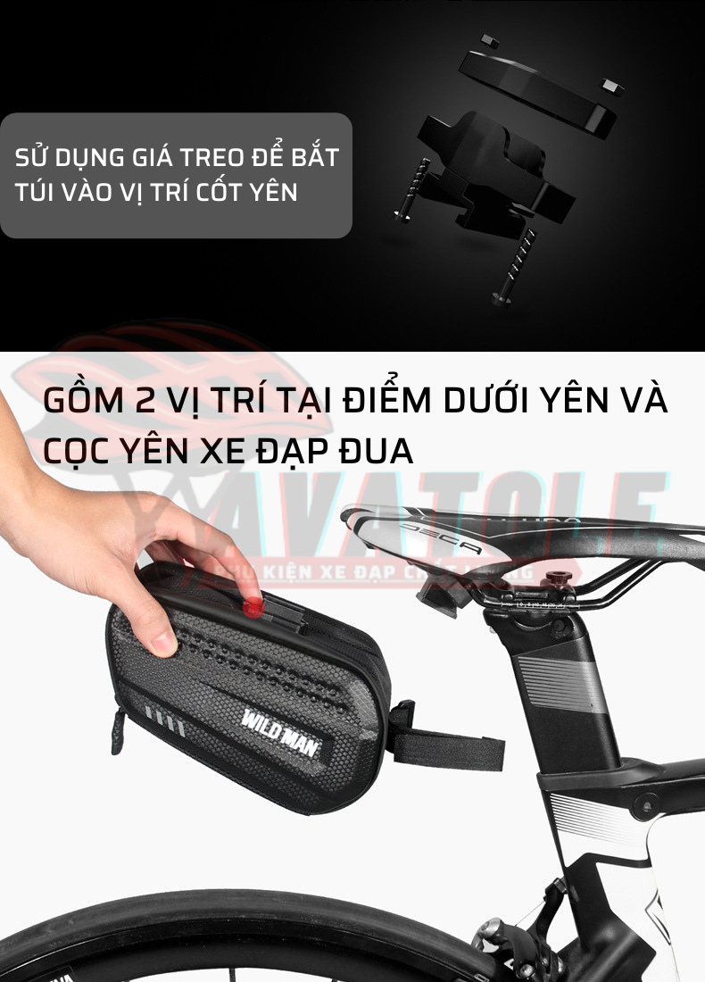 Túi treo yên xe đạp Wilman ES7