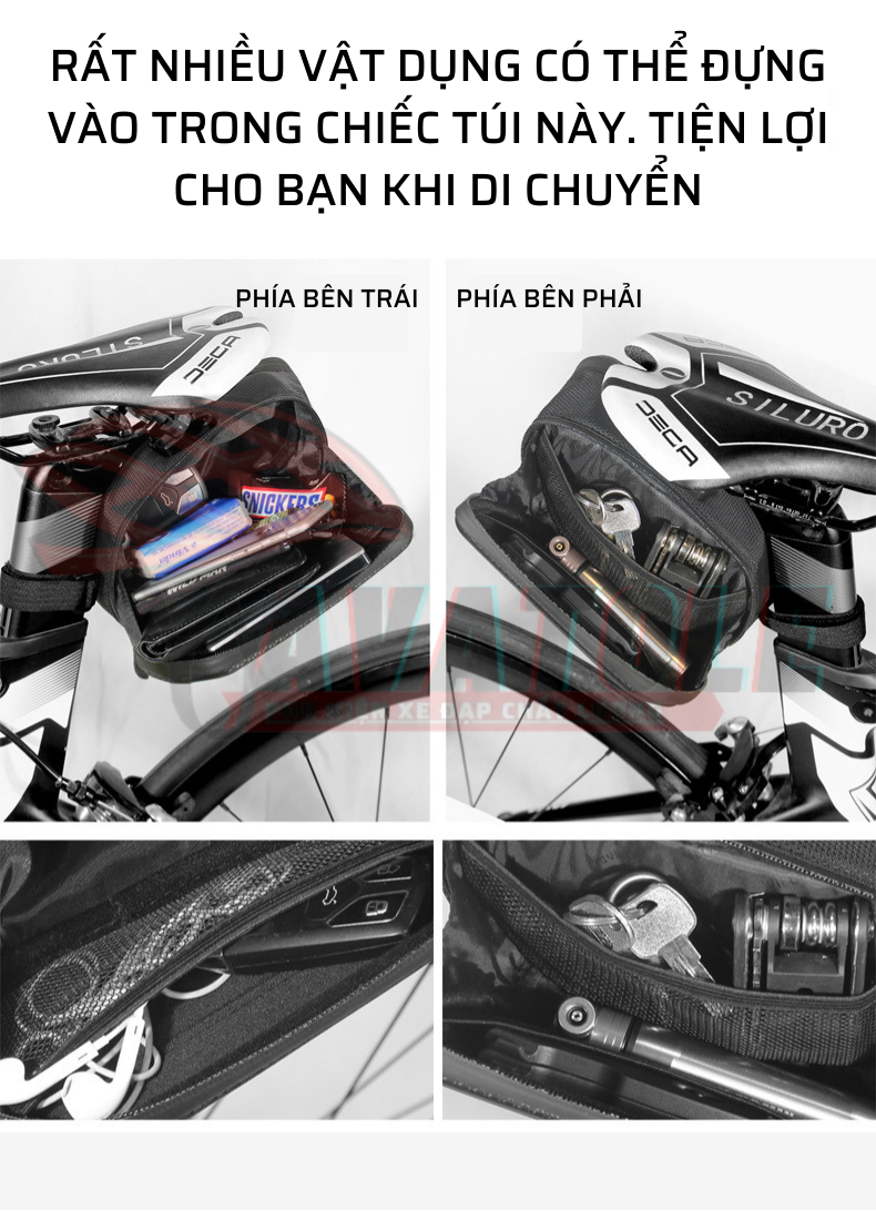 Túi treo yên xe đạp Wilman ES7