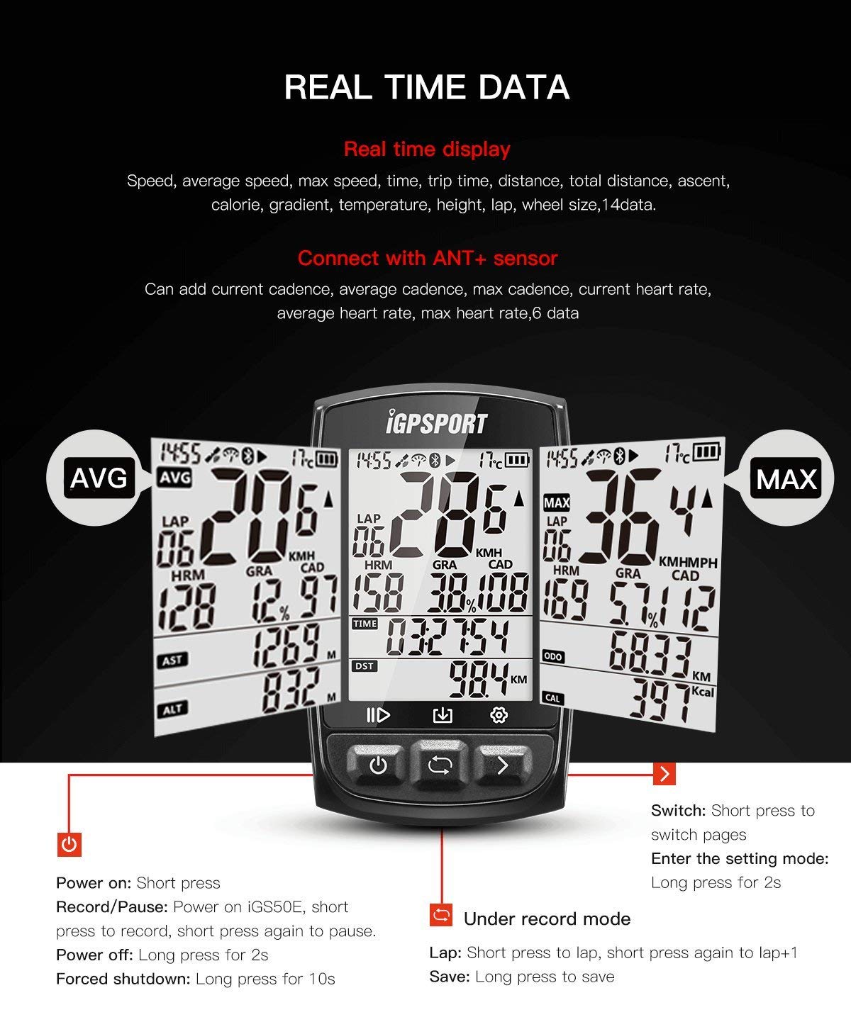 Đồng Hồ Igpsport Igs50E Đồng Hồ Igpsport Igs50E