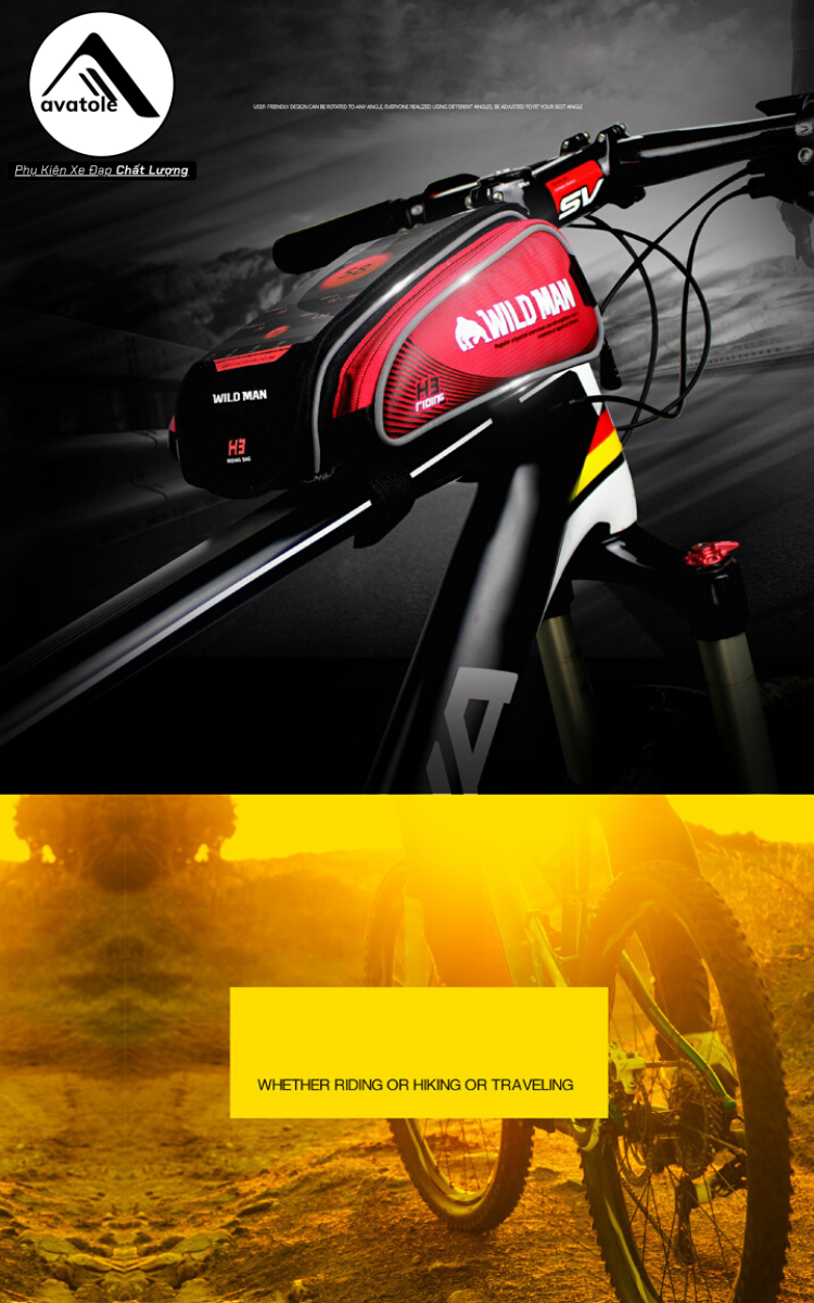 Túi Sườn Xe Đạp Wild Man H3 Túi Sườn Xe Đạp Wild Man H3