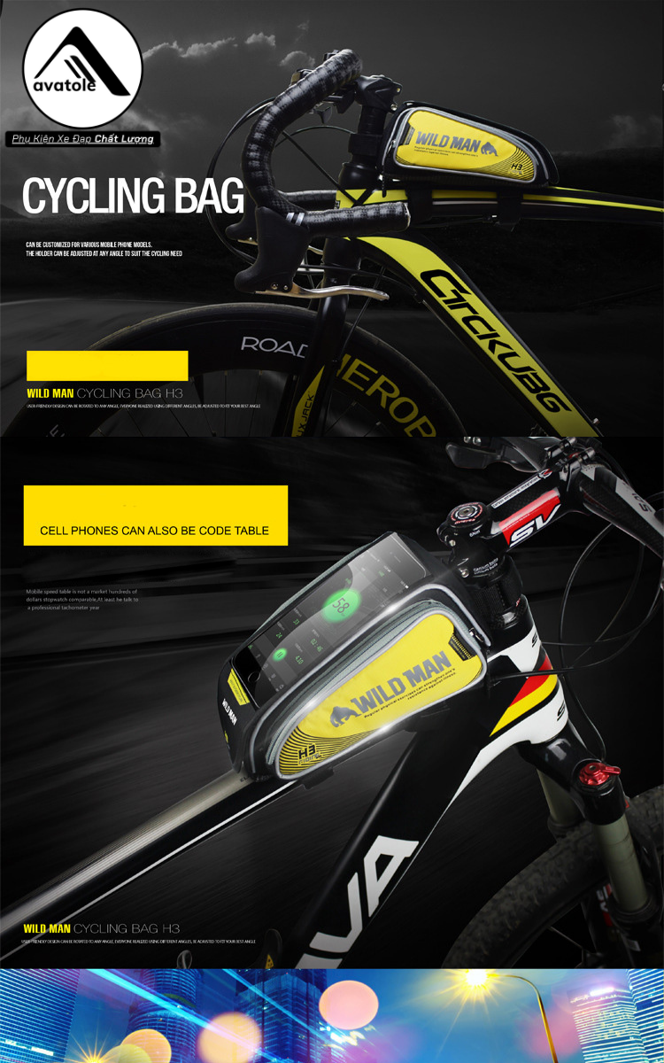 Túi Sườn Xe Đạp Wild Man H3 Túi Sườn Xe Đạp Wild Man H3
