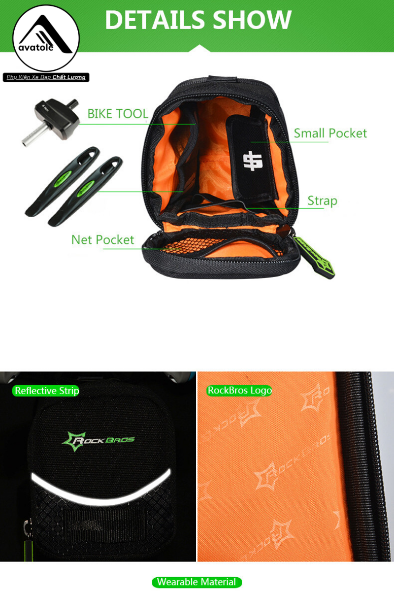 Túi Yên Xe Đạp RockBros C10 Túi Yên Xe Đạp RockBros C10