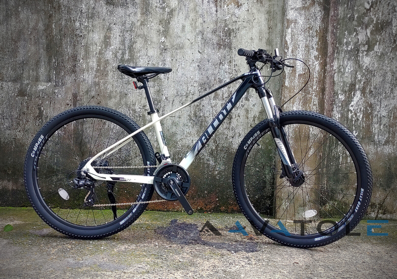 Xe đạp địa hình Alcott AH-30 màu đen trắng Xe đạp địa hình Alcott AH-30 màu đen trắng