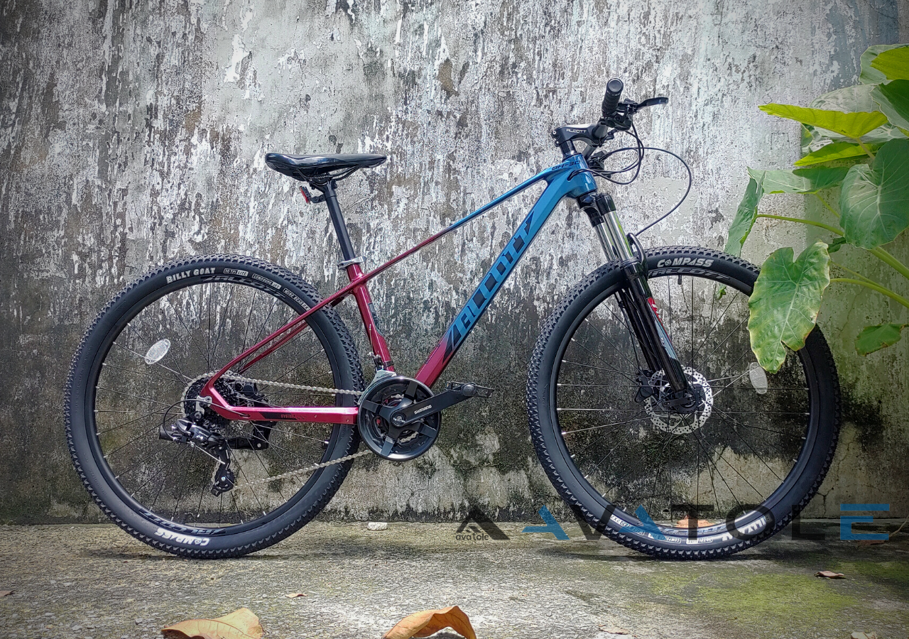 Xe đạp địa hình Alcott AH-30 màu xanh dương đỏ đô Xe đạp địa hình Alcott AH-30 màu xanh dương đỏ đô