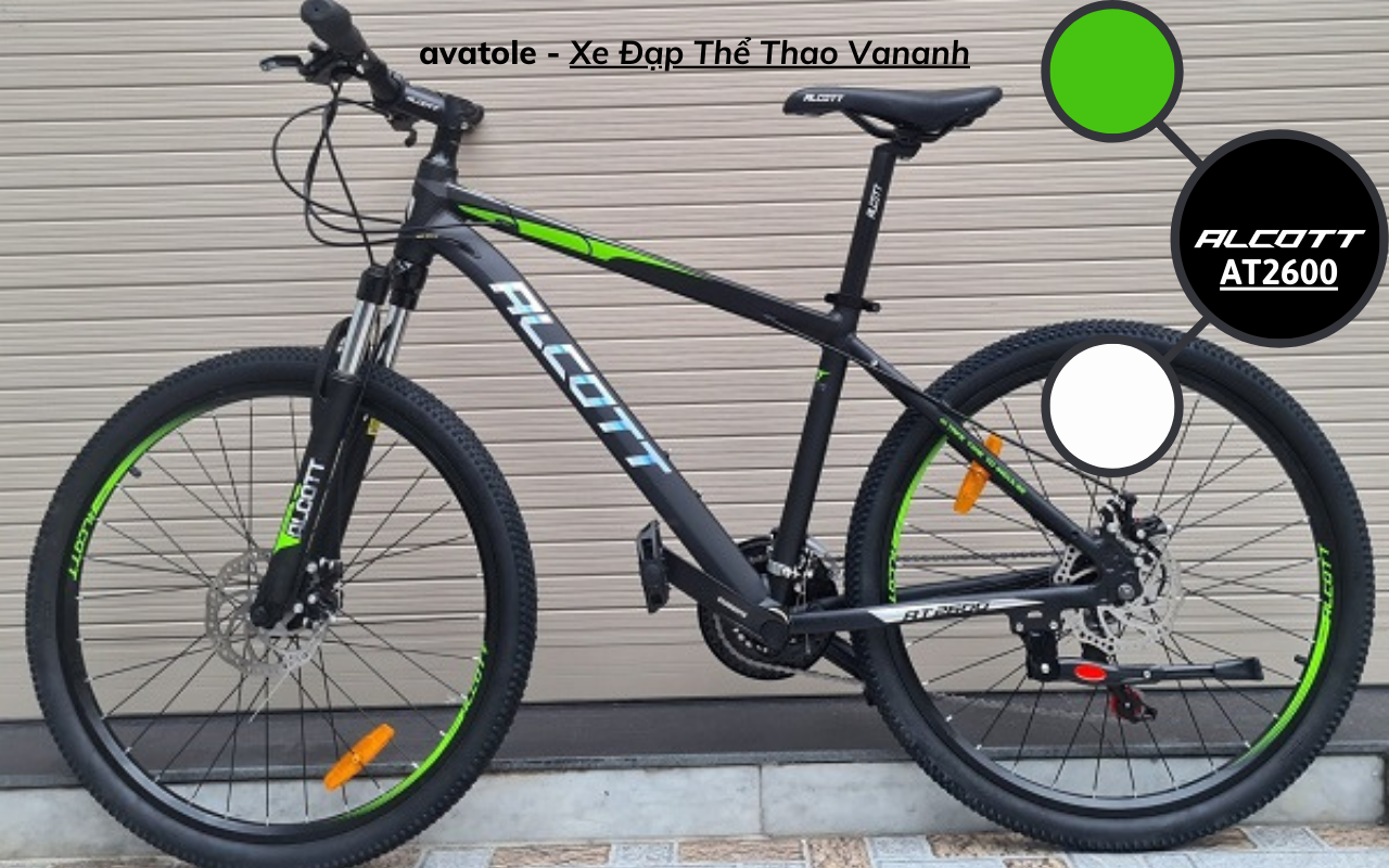 ALCOTT AT2600 MÀU XANH LÁ ĐEN ALCOTT AT2600 MÀU XANH LÁ ĐEN