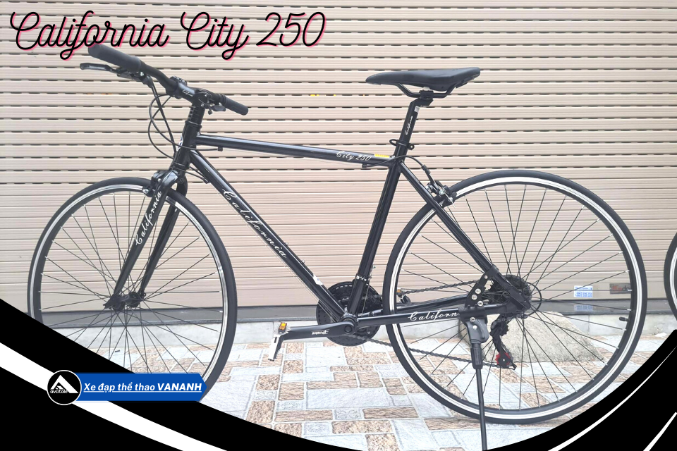Xe Đạp Đường Trường California City 250 Màu Đen Xe Đạp Đường Trường California City 250 Màu Đen