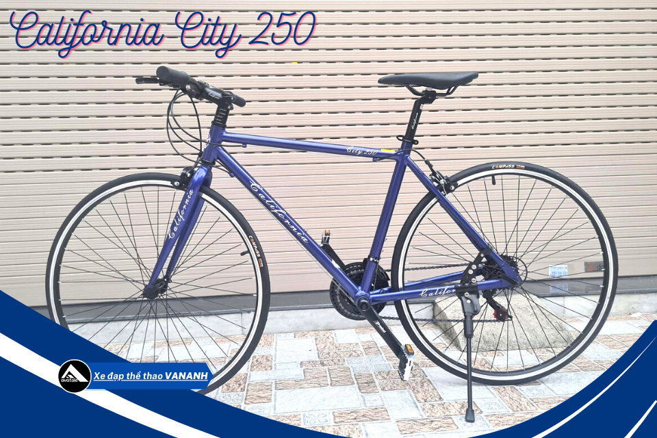 Xe Đạp Đường Trường California City 250 Màu Xanh Dương Xe Đạp Đường Trường California City 250 Màu Xanh Dương