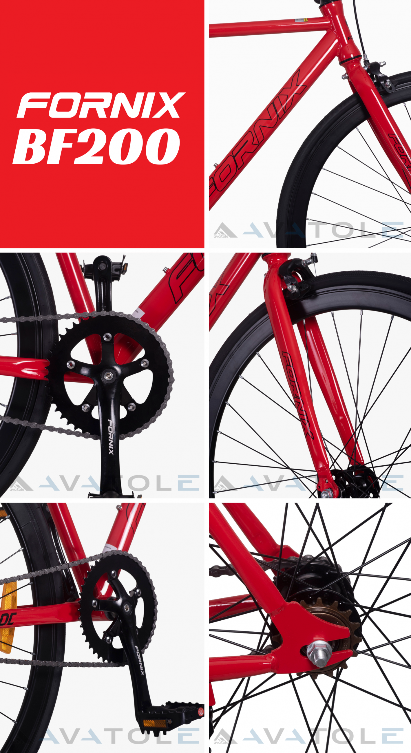 Xe đạp Fixed Gear Fornix BF200