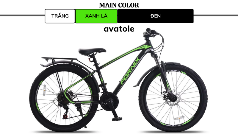 MÀU TRẮNG XANH LÁ ĐEN