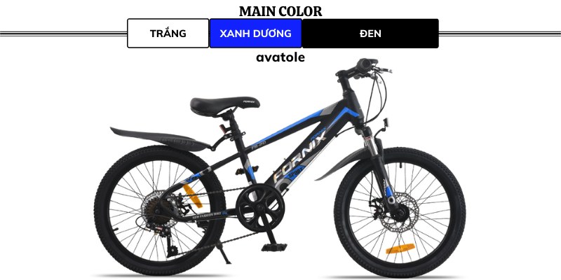 XE ĐẠP TRẺ EM FORNIX FB20 MÀU TRẮNG XANH DƯƠNG ĐEN XE ĐẠP TRẺ EM FORNIX FB20 MÀU TRẮNG XANH DƯƠNG ĐEN