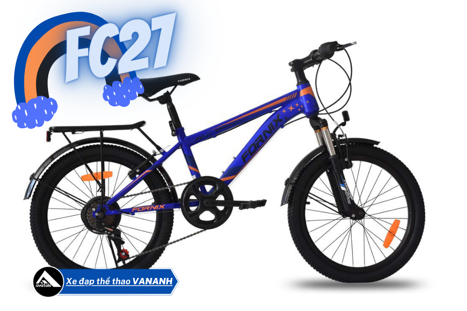 XE ĐẠP TRẺ EM FORNIX FC27 MÀU CAM XANH DƯƠNG XE ĐẠP TRẺ EM FORNIX FC27 MÀU CAM XANH DƯƠNG