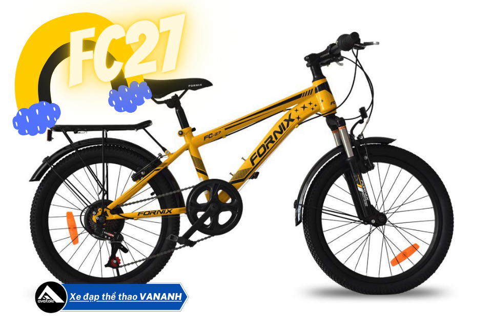 XE ĐẠP TRẺ EM FORNIX FC27 MÀU ĐEN VÀNG XE ĐẠP TRẺ EM FORNIX FC27 MÀU ĐEN VÀNG