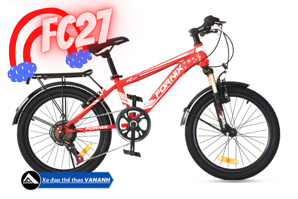 XE ĐẠP TRẺ EM FORNIX FC27 MÀU TRẮNG ĐỎ XE ĐẠP TRẺ EM FORNIX FC27 MÀU TRẮNG ĐỎ