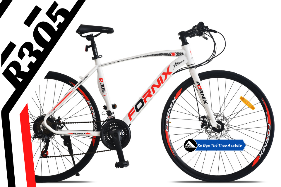 XE ĐẠP ĐƯỜNG TRƯỜNG FORNIX R305 MÀU ĐỎ TRẮNG