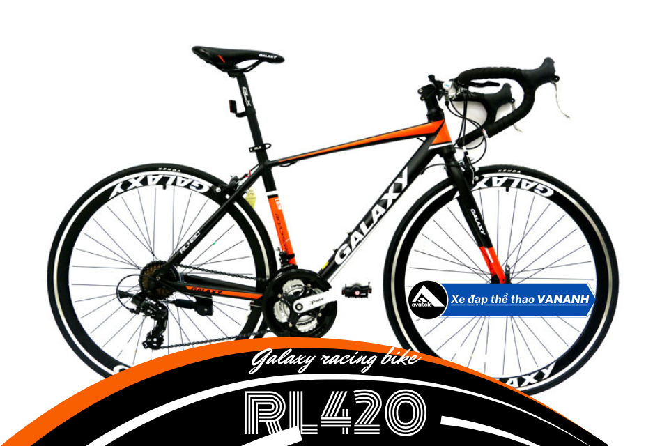 XE ĐẠP ĐUA GALAXY RL420 MÀU TRẮNG CAM ĐEN XE ĐẠP ĐUA GALAXY RL420 MÀU TRẮNG CAM ĐEN