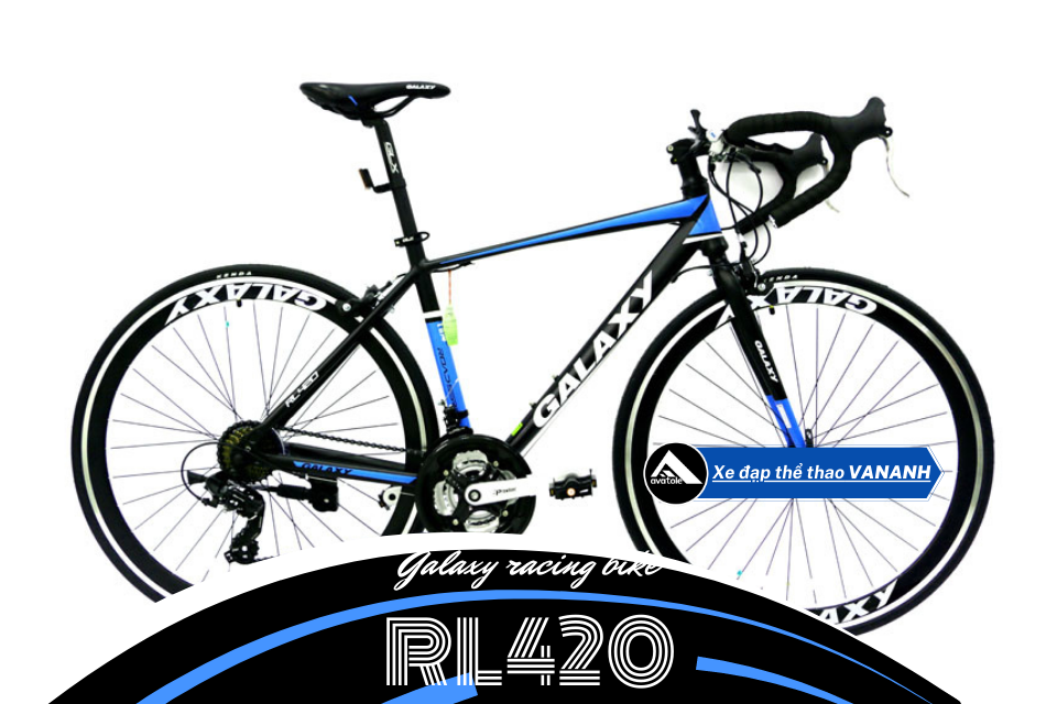 XE ĐẠP ĐUA GALAXY RL420 MÀU TRẮNG XANH DƯƠNG ĐEN XE ĐẠP ĐUA GALAXY RL420 MÀU TRẮNG XANH DƯƠNG ĐEN