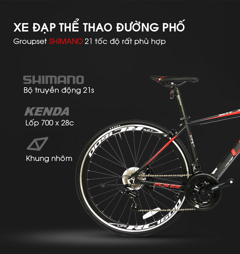 Mô tả xe đạp Life FCR22 Mô tả xe đạp Life FCR22