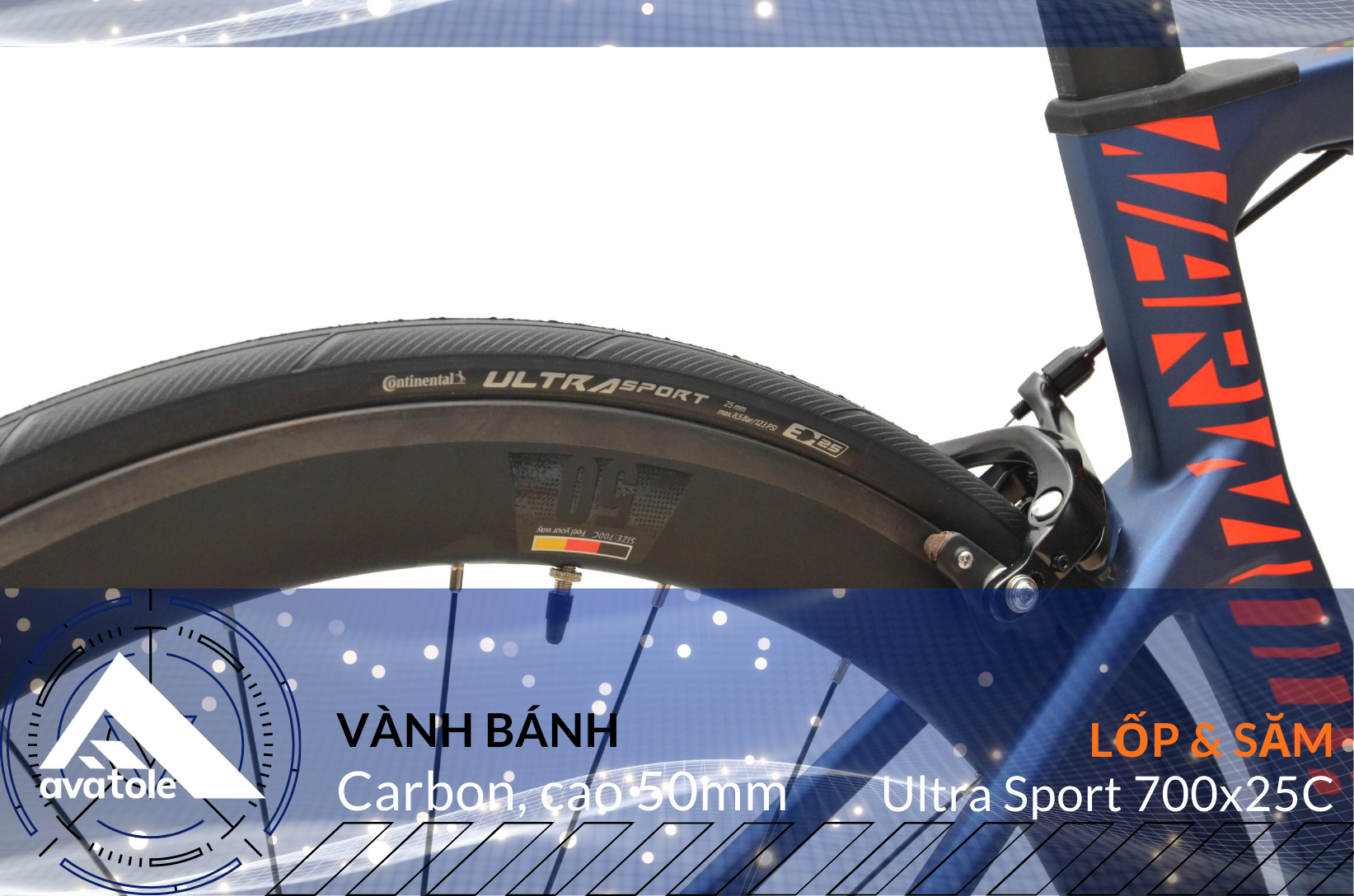 Chi tiết Xe đạp đua SAVA WARWIND8