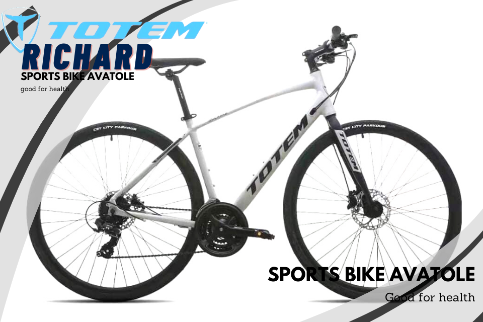 Xe đạp đường trường Totem Richard màu đen trắng Xe đạp đường trường Totem Richard màu đen trắng