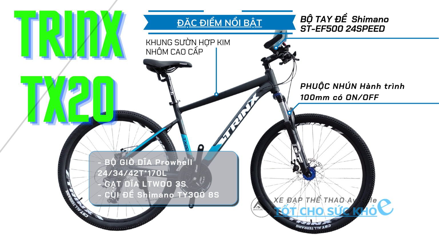 ĐẶC ĐIỂM NỔI BẬT TRINX TX20 ĐẶC ĐIỂM NỔI BẬT TRINX TX20