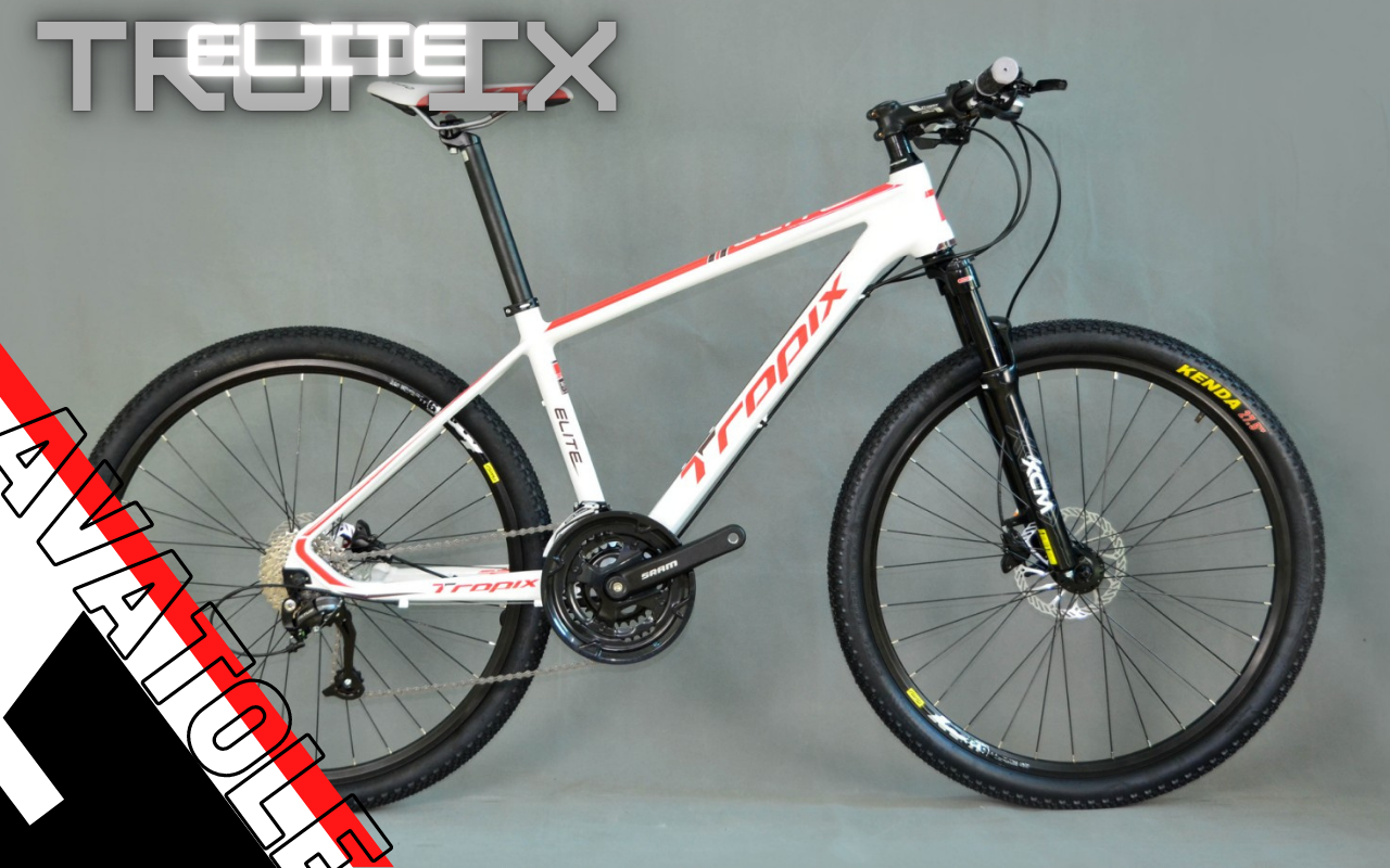 Xe Đạp Địa Hình Tropix Elite Màu Đỏ Trắng Xe Đạp Địa Hình Tropix Elite Màu Đỏ Trắng