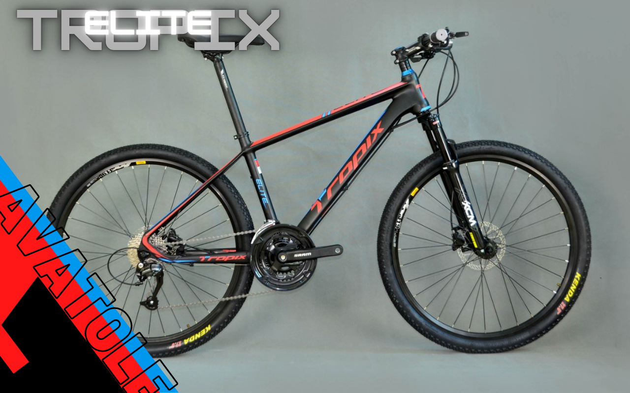 Xe Đạp Địa Hình Tropix Elite Màu Đỏ Xanh Dương Đen Xe Đạp Địa Hình Tropix Elite Màu Đỏ Xanh Dương Đen