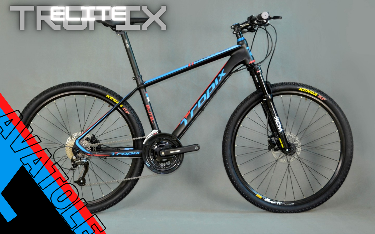 Xe Đạp Địa Hình Tropix Elite Màu Xanh Dương Đỏ Đen Xe Đạp Địa Hình Tropix Elite Màu Xanh Dương Đỏ Đen