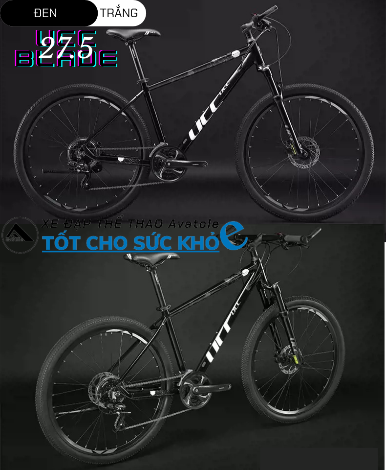 UCC Blade 27.5 màu trắng đen UCC Blade 27.5 màu trắng đen