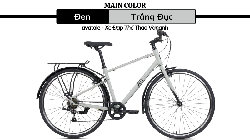 Xe Đạp Jett Strada Q1 Màu Trắng Đục