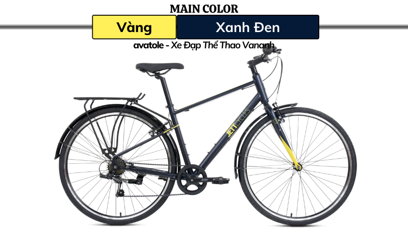 Xe Đạp Touring Jett Strada Q1 Màu Vàng Xanh Đen Xe Đạp Touring Jett Strada Q1 Màu Vàng Xanh Đen