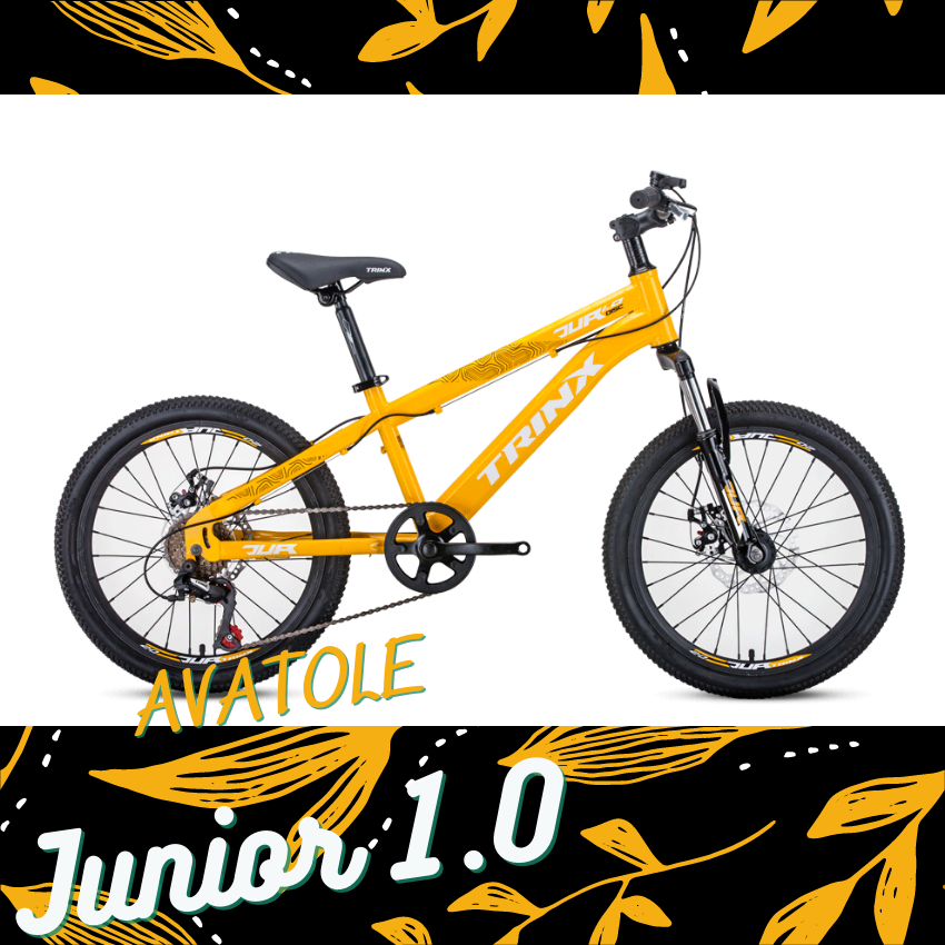 Xe đạp trẻ em TrinX Junior1.0 màu trắng vàng