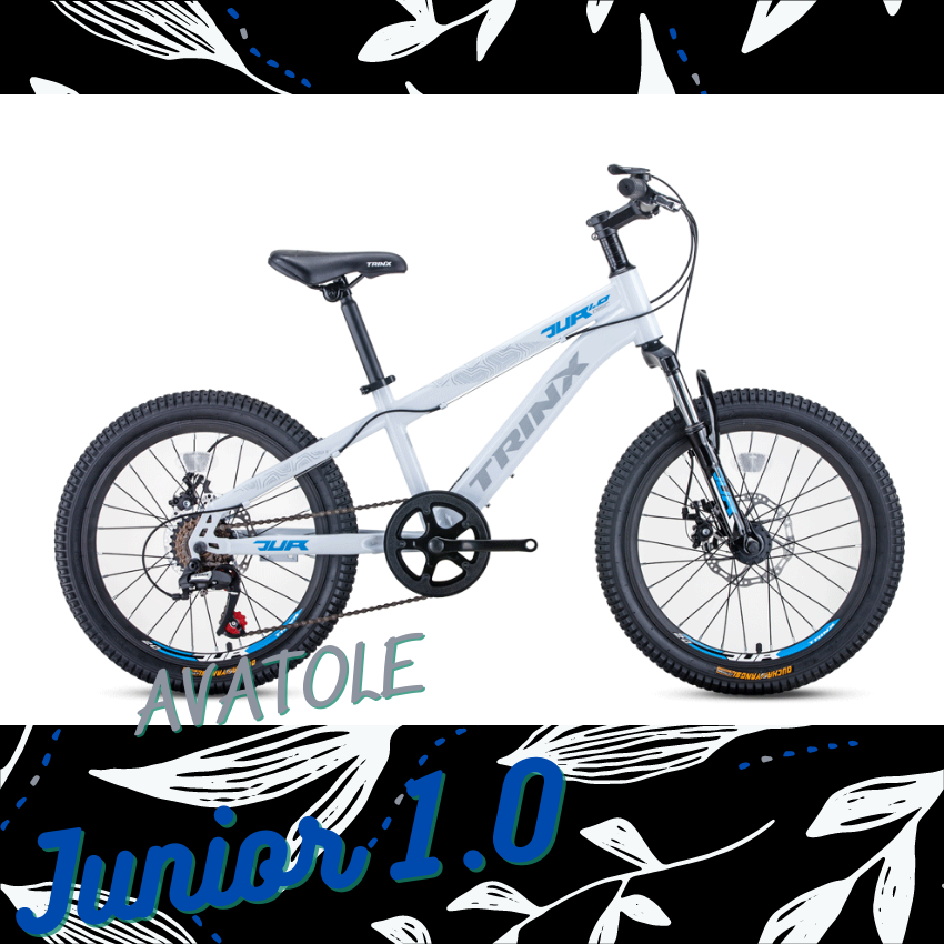 Xe đạp trẻ em TrinX Junior1.0 màu xám trắng