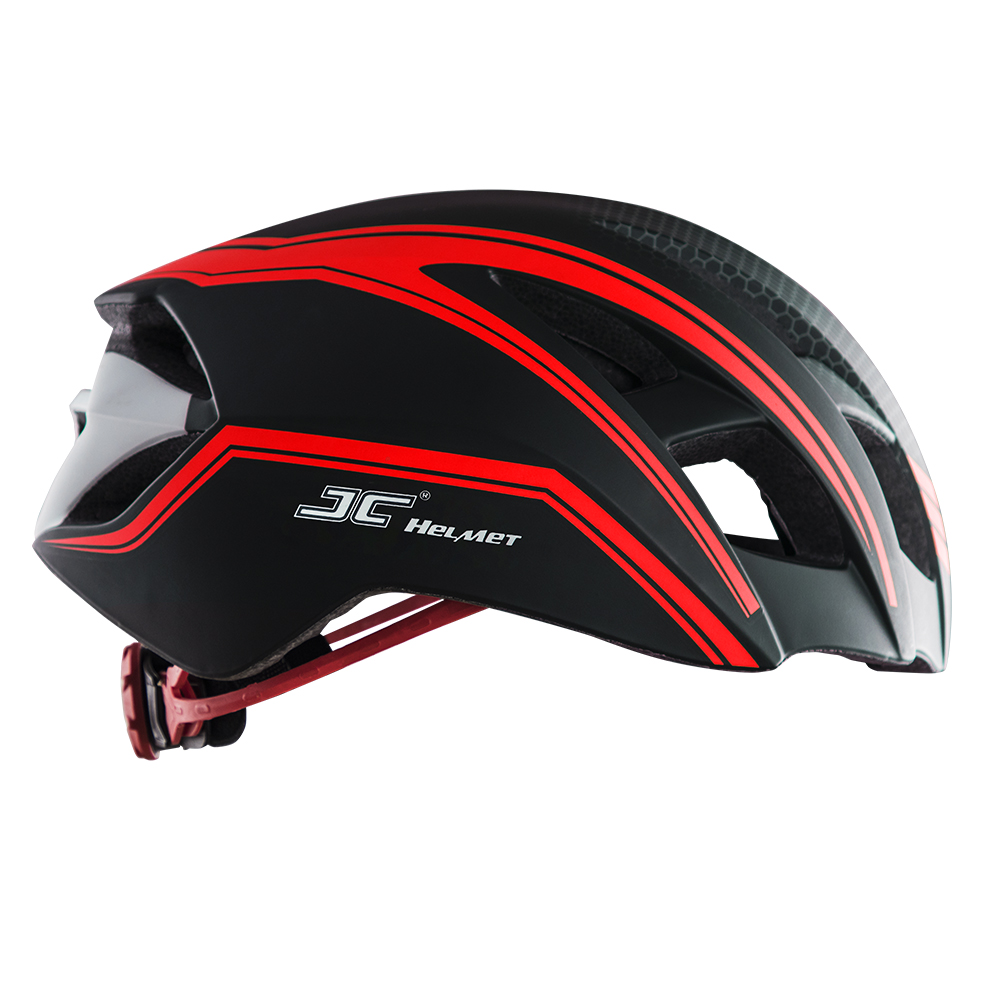 Mũ bảo hiểm thể thao JC - 12 màu đỏ đen