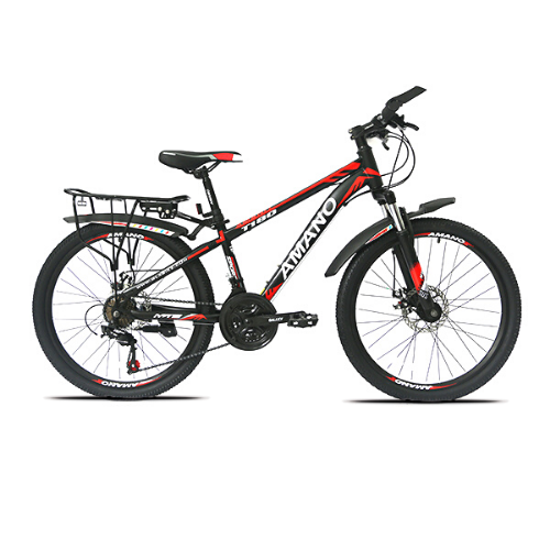 Xe đạp địa hình Amano T180 màu trắng đỏ đen