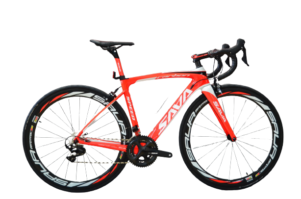 Xe đạp đua Sava Carbon Pro 6.0 màu trắng đỏ